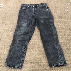 Black jeans strait leg high rise